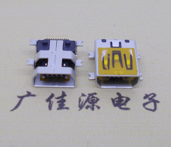 濮阳迷你USB插座,MiNiUSB母座,10P/全贴片带固定柱母头