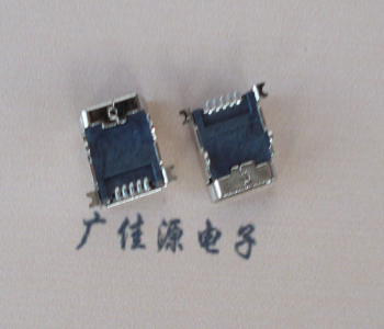 濮阳 MINI USB 5PF 90°SMT前插后贴电源接口