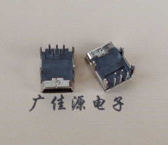 濮阳Mini usb 5p接口,迷你B型母座,四脚DIP插板,连接器
