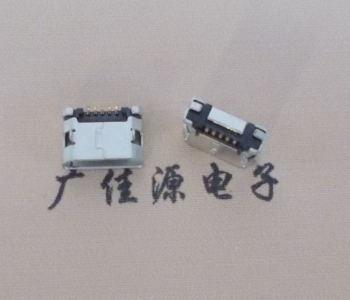 濮阳MICRO USB接口 90度卧式母座 插板有柱直边