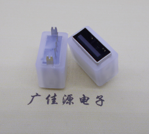 濮阳USB连接器接口 10.5MM防水立插母座 鱼叉脚