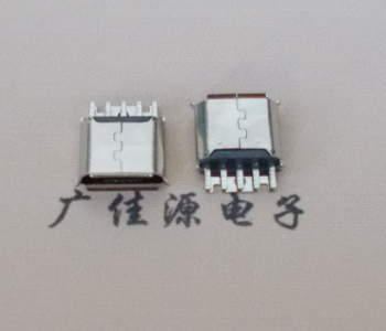 濮阳Micro USB母座 防水接口焊线夹板式悬空翻边