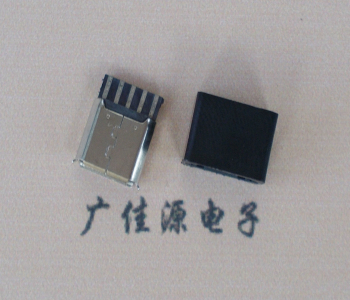 濮阳麦克-迈克 接口USB5p焊线母座 带胶外套 连接器