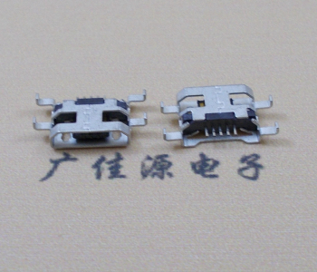濮阳MICRO USB 5PIN接口 沉板1.6MM 四脚插板无导位