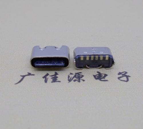 濮阳Type-C6p母座接口短体立贴5.0mm