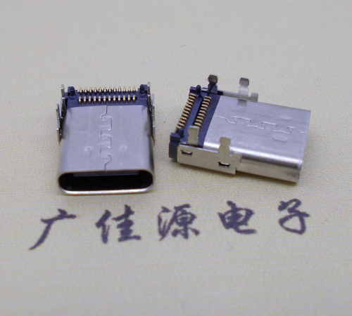 濮阳板上型Type-C24P母座双排SMT贴片连接器