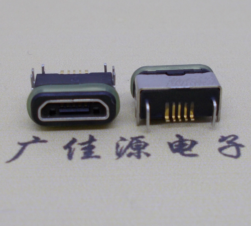 濮阳micro  usb连接器 B型口 卧式DIP插板 防水母座
