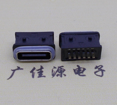 濮阳防水type-c6p母座立式直插带定位住连接器