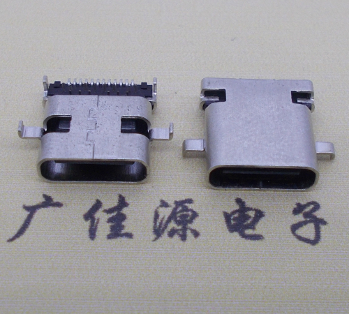 濮阳卧式type-c24p母座沉板1.1mm前插后贴连接器